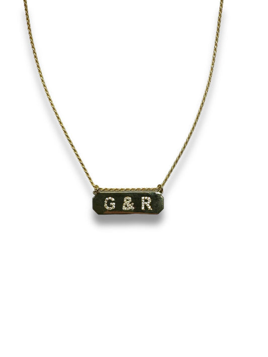 Collana Targhetta Shine