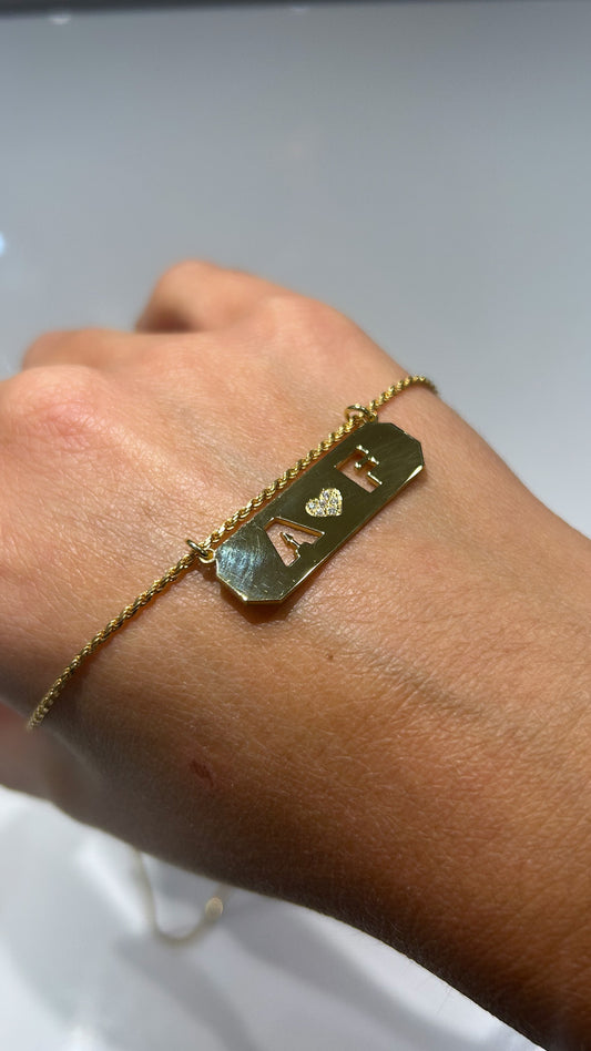 Collana Targhetta Traforata