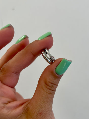 Eurcuff bombato zirconato