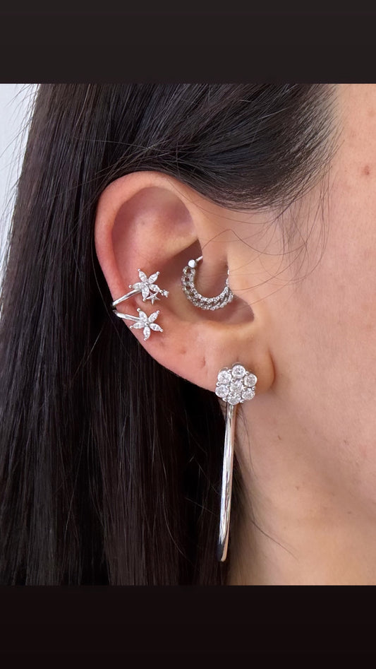 Earcuff Doppio Fiore