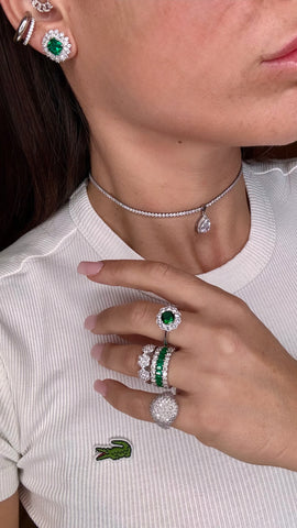 Collana choker Tennis