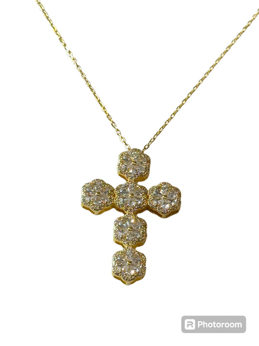 Collana Croce Flower