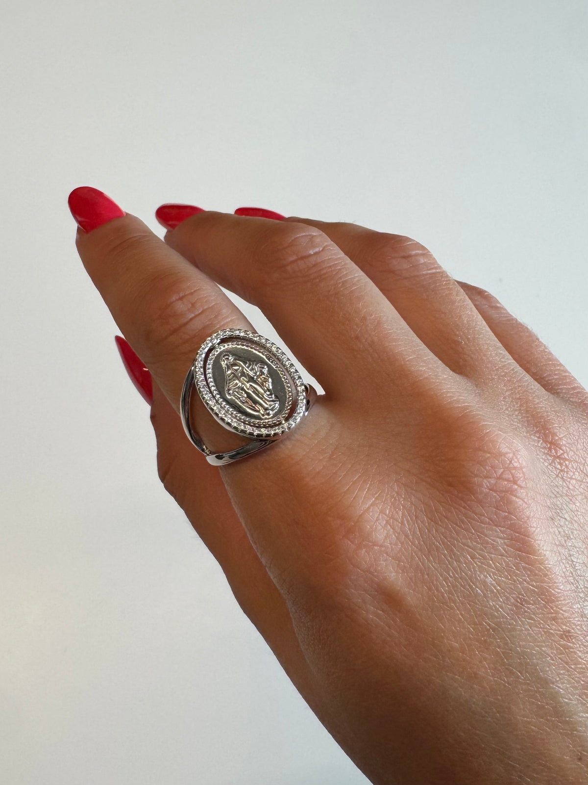 Anello Double Face Madonnina