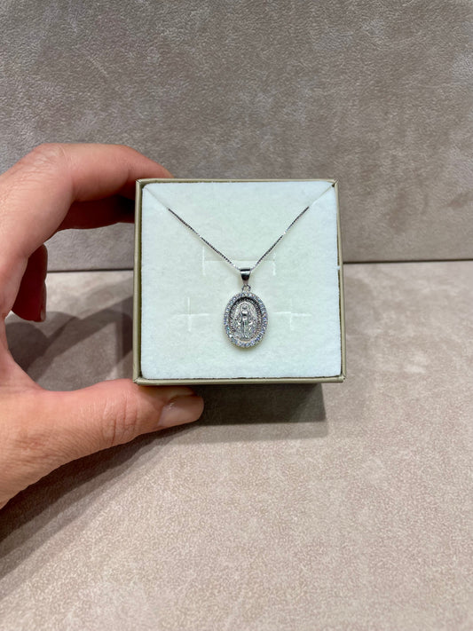 Collana Madonnina Zirconata