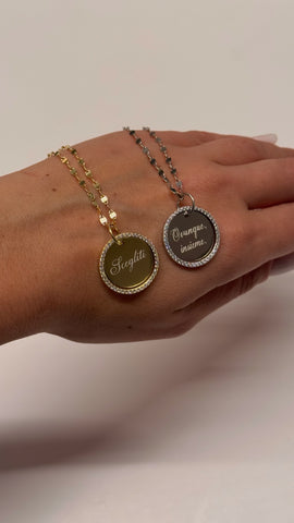 Collana Targhetta Anima