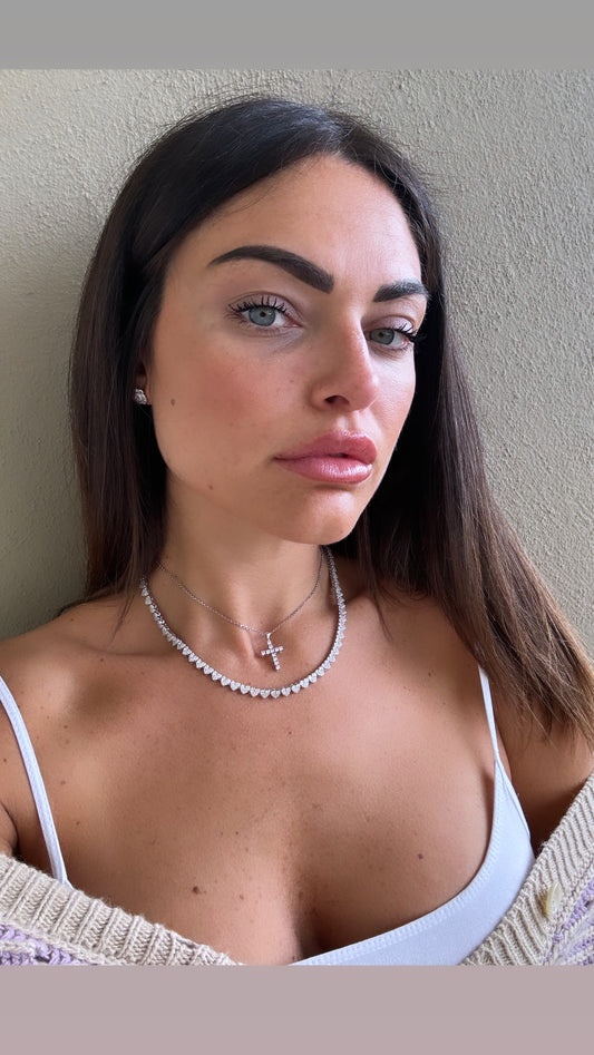 Collana choker Grace cuori