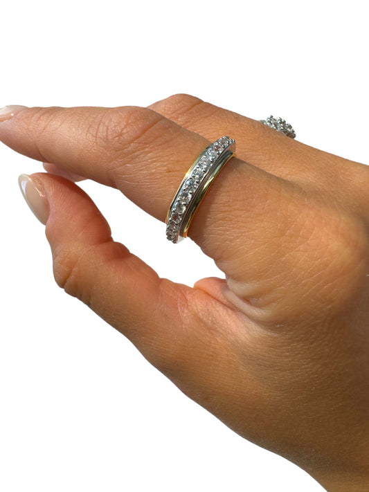 Anello Veretta bicolore
