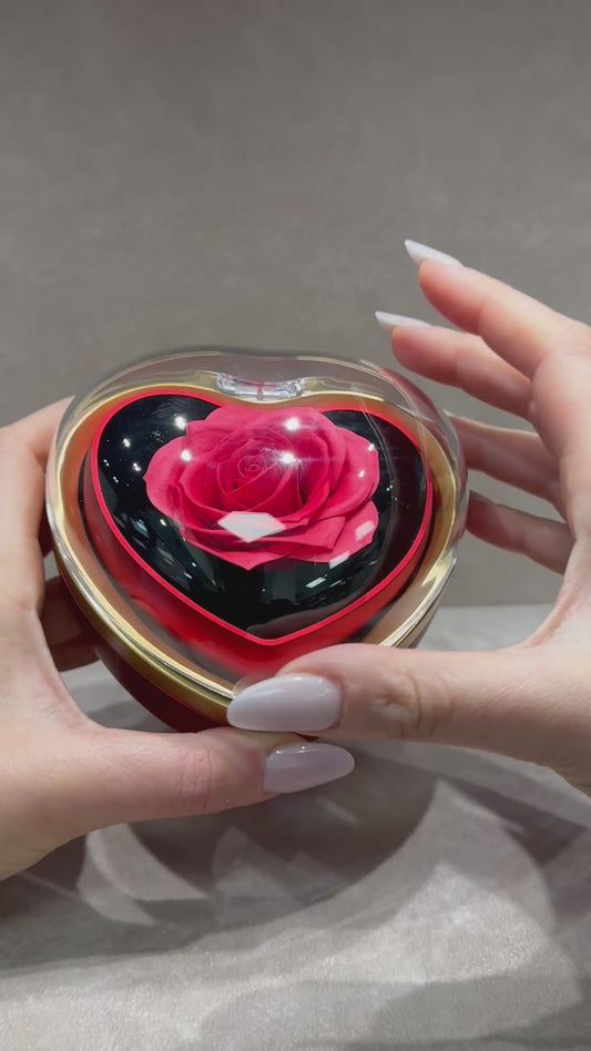 Scatola Cuore con Rosa